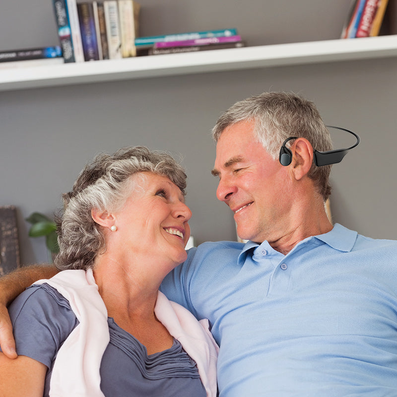 Bluetooth-Kopfhörer mit Knochenleitung und Hörgerätefunktion